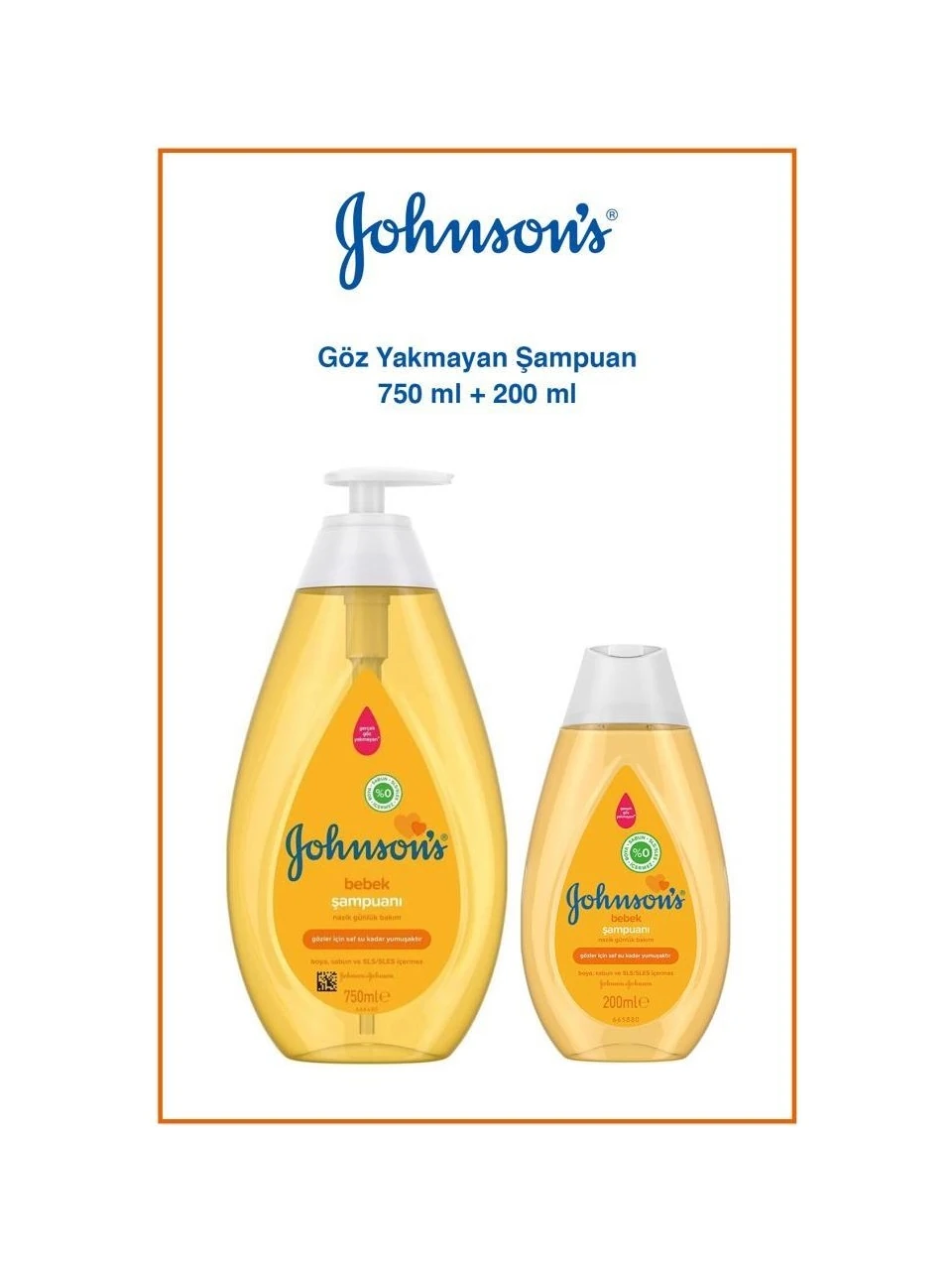 Johson’s Baby Johnson’s baby Bebek Şampuanı 750+200ML