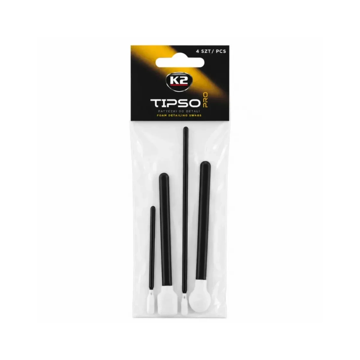 K2 Tipso Pro Köpüklü Detay ve Temizlik Çubukları 4’lü Set