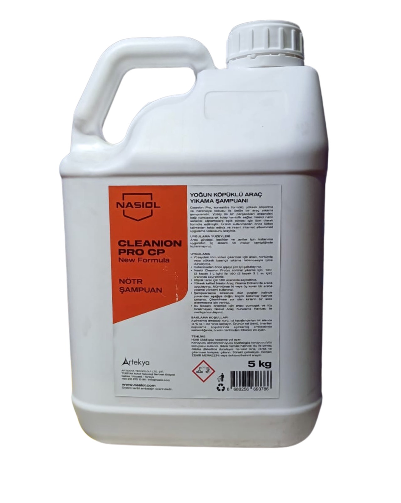 Nasiol Cleanion PRO CP Yoğun Köpüklü Araç Yıkama Şampuanı 5kg