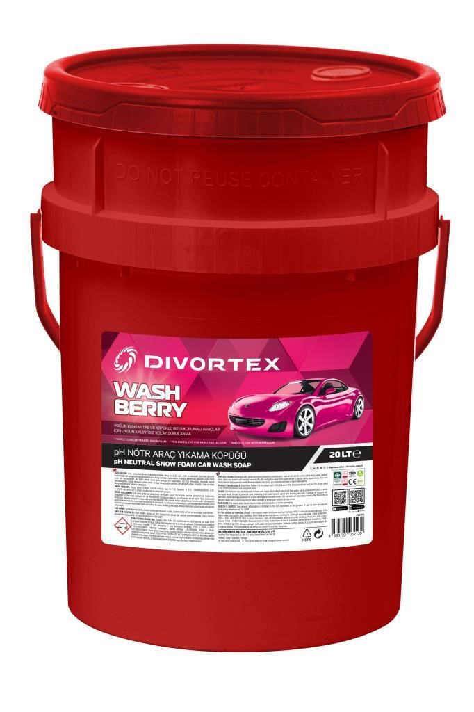 Wash & Berry Oto Şampuanı 20 LT kova