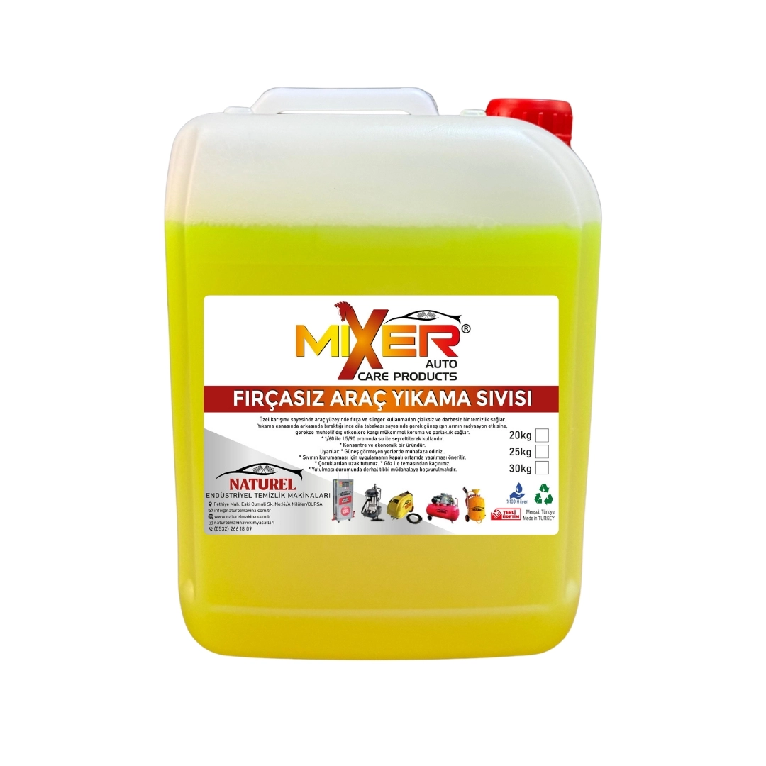Mixer Fırçasız Cilalı Araç Yıkama Şampuanı Premium 5 Kg