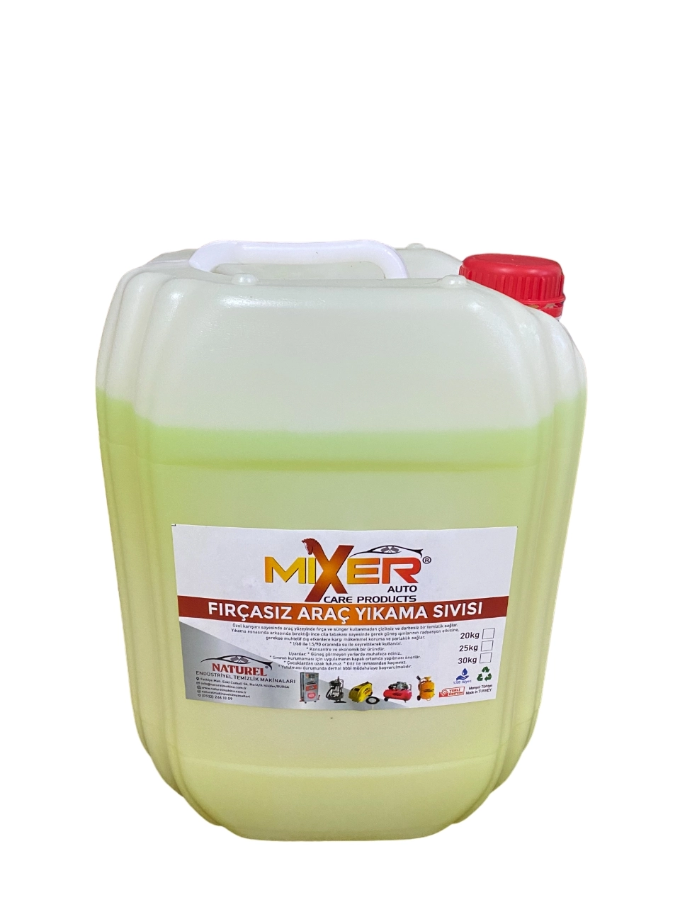 Mixer Fırçasız Cilalı Araç Yıkama Şampuanı Premium 22 Kg