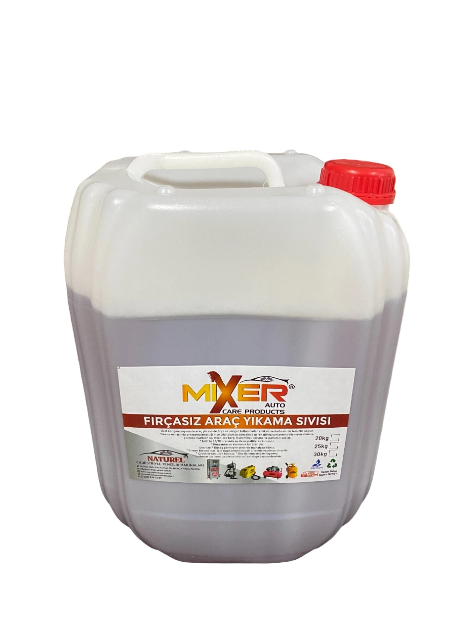 Mixer Fırçasız Cilalı Renkli Köpük Yıkama Şampuanı 22 Kg