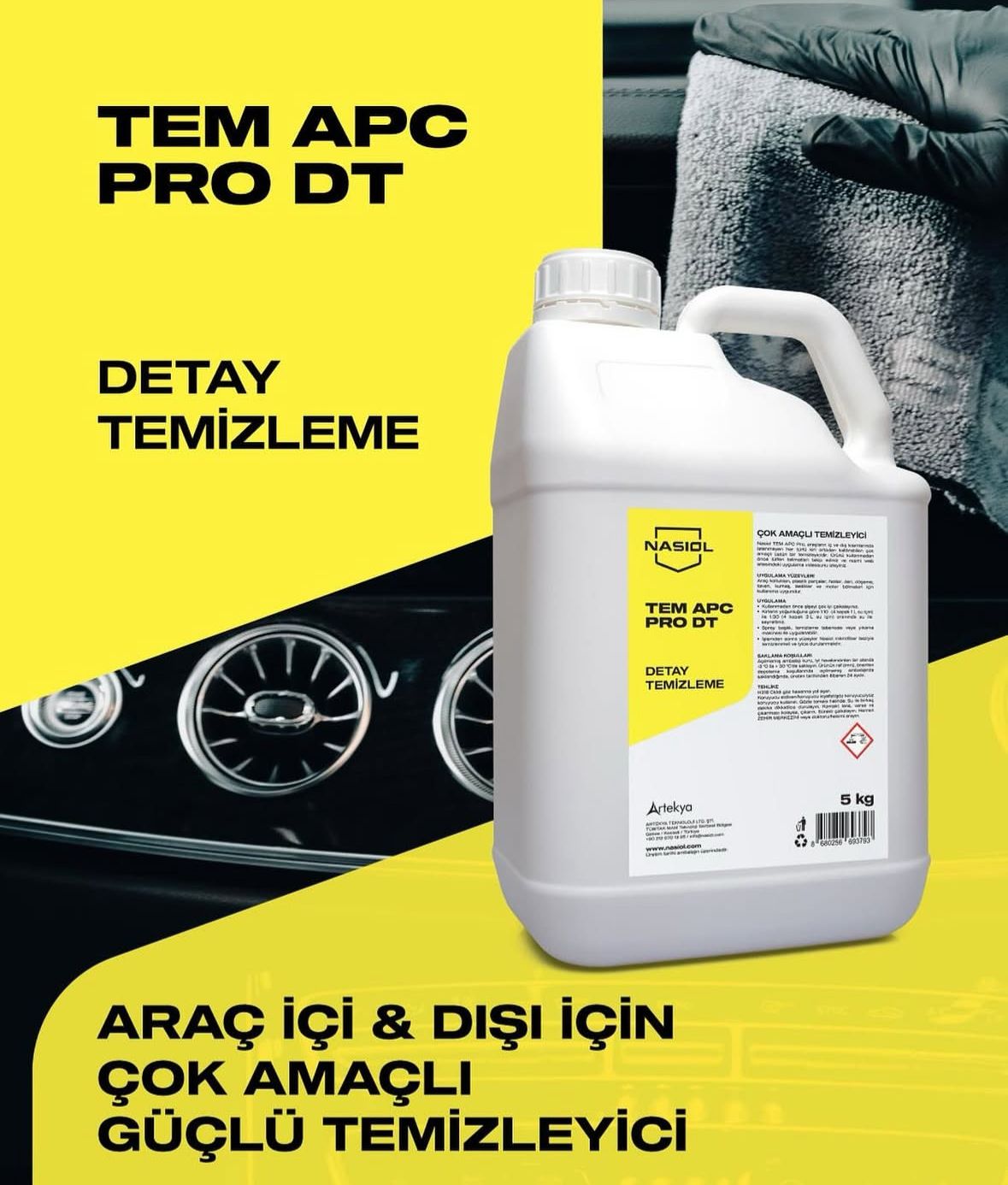Nasiol TEM APC PRO DT Detaylı Temizlik İlacı 5kg