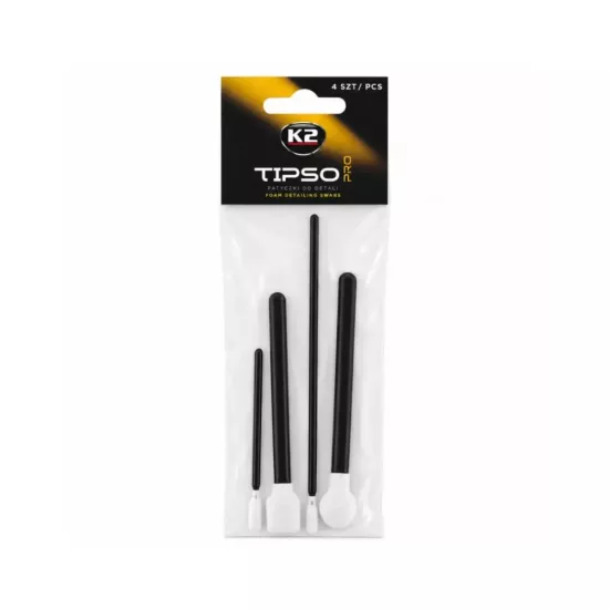 K2 Tipso Pro Köpüklü Detay ve Temizlik Çubukları 4’lü Set