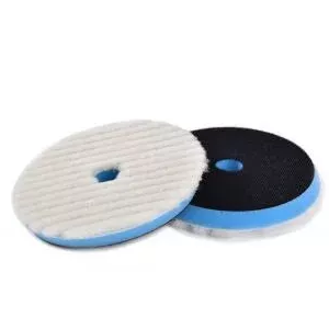 Shine Mate Knitted Wool Pad Mavi Taban Agresif Yün Pasta Keçesi 80/100mm